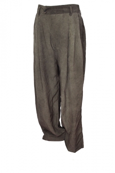 Ziggy Chen Grey Washed Pinstripe Jacket