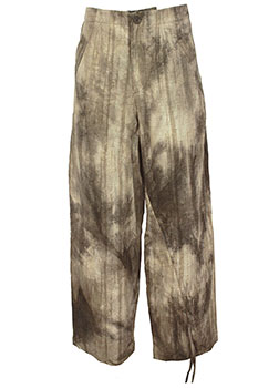 Chiahung Su Mixed random dyeing and appliquï¿½ Trousers