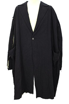 chiahung su Black Hand-dyed, oversized Coat