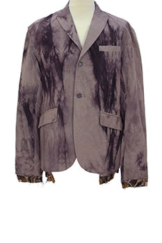 chiahung su Uneven Lotus Hand-dyed tailored jacket