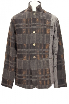 chiahung su Dyed Mixed Colours Check Jacket