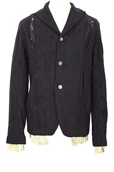 chiahung su Black 3 button Panelled Jacket