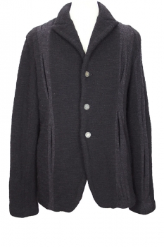 chiahung su Black and Grey Thick Panelled Jacket