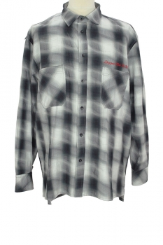 nicholas daley Ombre Plaid (black) Deecee Shirt