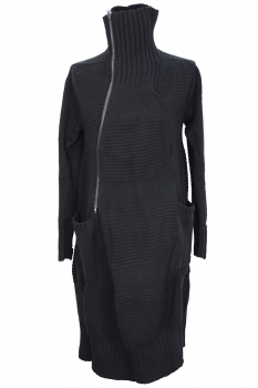 nudemm Black Knitted, full length Cardigan