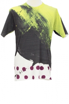 nudemm Mixed  Colours Yellow-Black Painted T Shirt