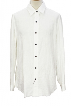 nudemm Off-White Shirt with front and rear fastening