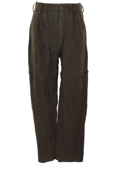 nudemm Khaki Brown Heavy textured Trousers
