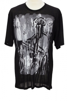 nudemm Black Painted T Shirt