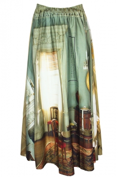 Barbara Bologna Mixed Print Colours Skirt