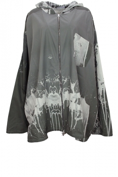 Barbara Bologna Grey Hooded Jacket