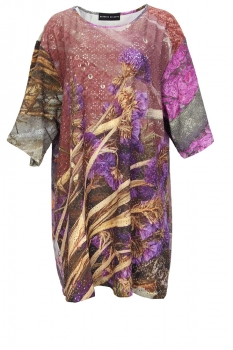 Barbara Bologna Mixed Print designs Oversized Print DP T Shirt