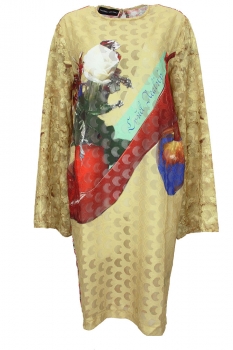 Barbara Bologna Various prints on fine jacqaurd Zampa Print Dress