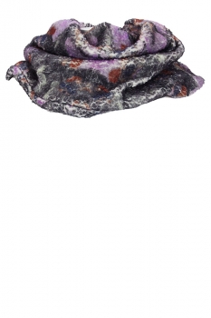 Barbara Bologna Coloured flower print Printed Faux-Fur Snood