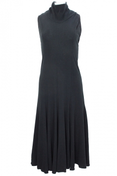 BodyMap Black Cotton Jersey, Backless Dress