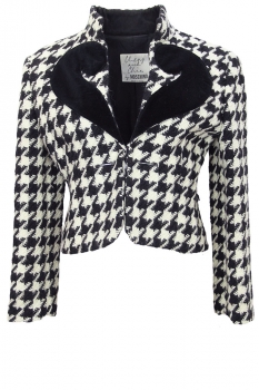 Moschino Cheap and Chic Black & White Check Jacket