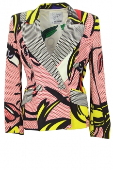  Mixed Print Colours Lichtenstein Printed Jacket