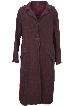  Merlot Check Full Length Check Coat