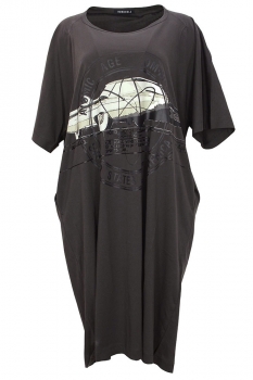 Rundholz Astroid Print Stretch Jersey Print Dress