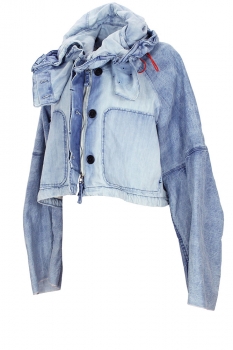 Rundholz Bleachwash Cropped hooded Jacket