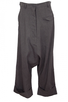 Rundholz Asteroid Stripe Long drop crotch Trousers