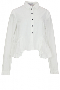 Rundholz Ghost White Peplum Shirt