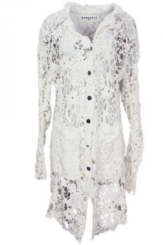 Rundholz Seafoam Fog Six Button Lace Coat