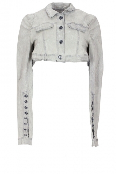 Rundholz Seafoam Fog Short Distressed Jacket