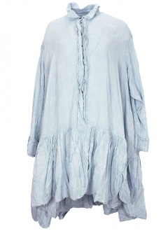 Rundholz Sky Fog Distressed buttoned Dress