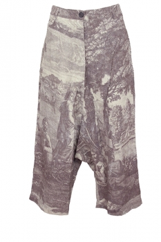Rundholz Amber Print Very low drop crotch print Trousers