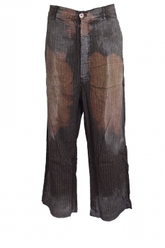 Rundholz Amber Storm Overdyed Pinstripe Trousers