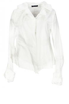 Rundholz Off White Blouse with wired collar and cuffs