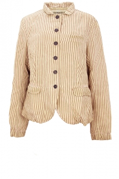 Rundholz Clay cloud stripe Relaxed Striped Jacket