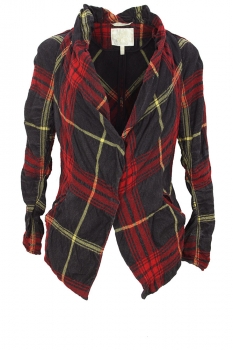  Red Tartan Crinkled jacket