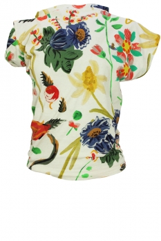 Vivienne Westwood Folklaw Flower Print Asymmetric Hebo Top