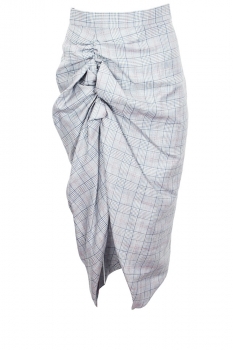 Vivienne Westwood Prince of Wales Check Side Panther Skirt