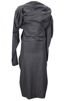 Vivienne Westwood Charcoal Metallic Long Sleeved Superbo Dress