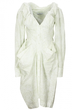 Vivienne Westwood Stained White Kendall Shirt Dress