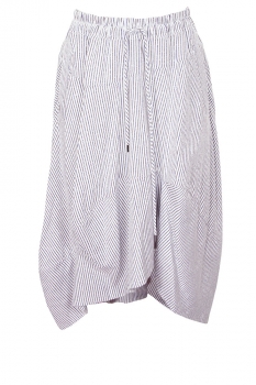 Vivienne Westwood Blue/Brown Stripe on White Aerodrome Skirt