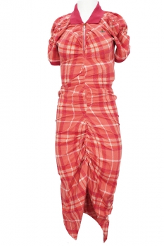 Vivienne Westwood Blossom Tartan Pulling Dress