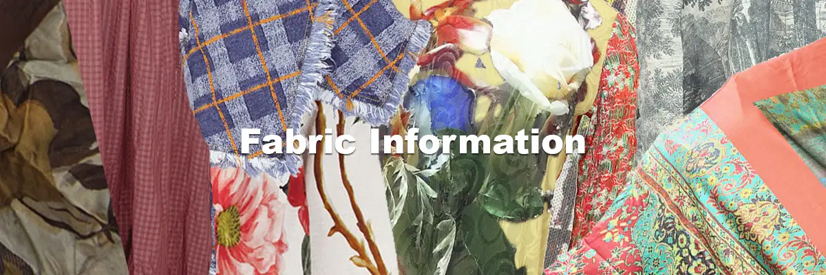 Fabric Information provided by Corniche Edinburgh Scotland
